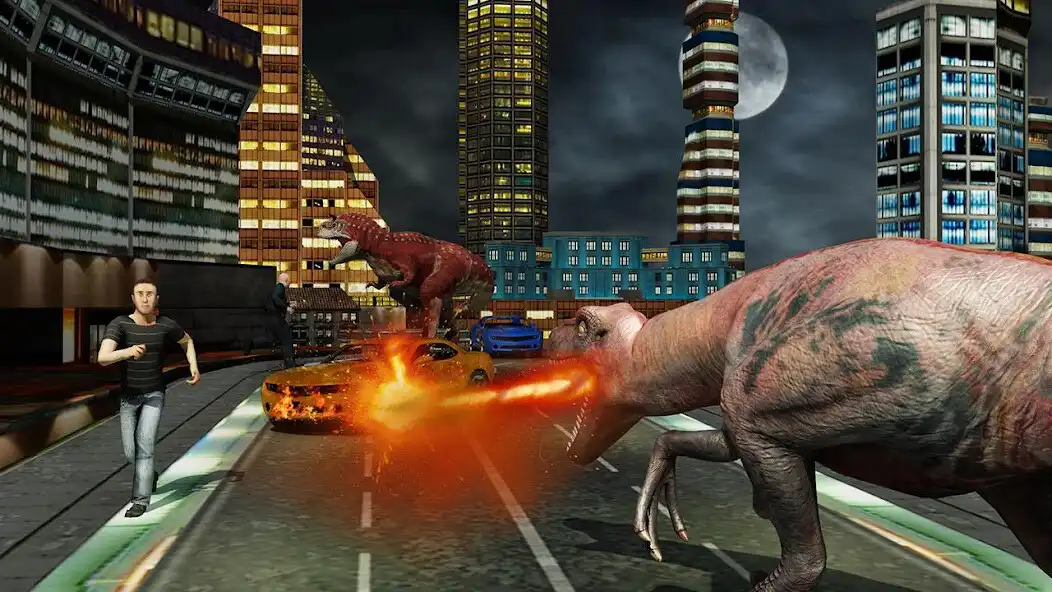 Play Dino Hunting City Mayhem games as an online game Dino Hunting City Mayhem games with UptoPlay
