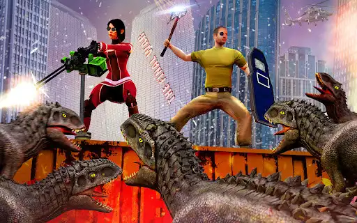 Play Dino Hunting Quest Animal Game as an online game Dino Hunting Quest Animal Game with UptoPlay