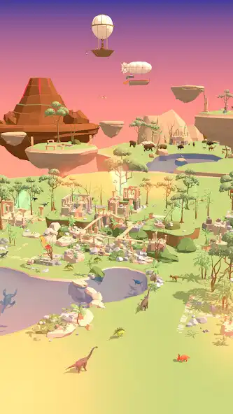 Play Dino Island -relax idle game- as an online game Dino Island -relax idle game- with UptoPlay