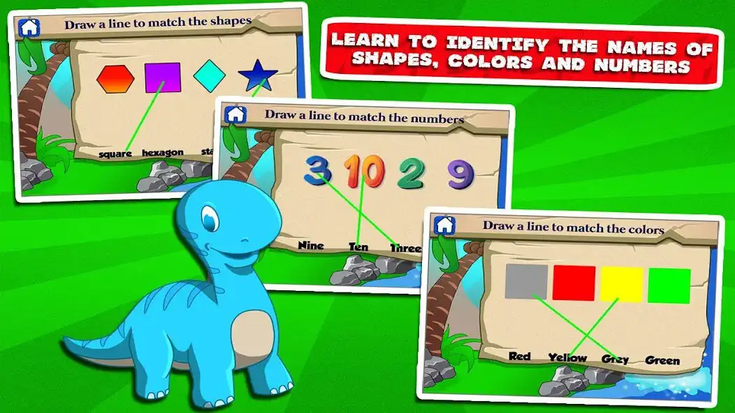Play Dino Kindergarten Fun Games as an online game Dino Kindergarten Fun Games with UptoPlay