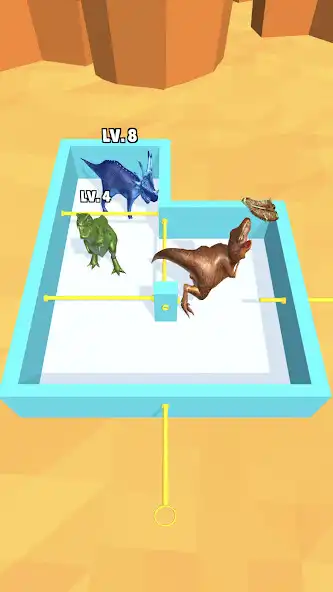 Play Dino Merge as an online game Dino Merge with UptoPlay
