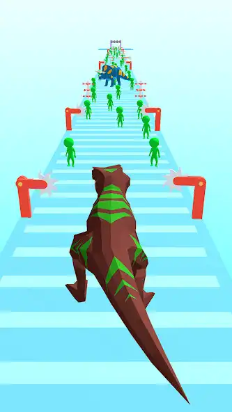 Play Dino Rampage Battle 3D as an online game Dino Rampage Battle 3D with UptoPlay