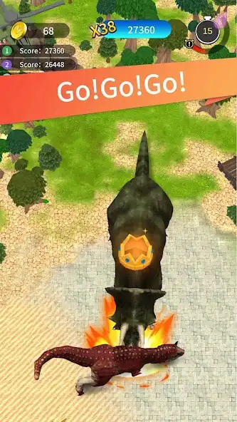 Play Dino Rampage: Godzilla City as an online game Dino Rampage: Godzilla City with UptoPlay