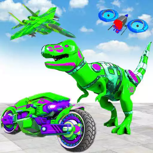 Play Dino Robot Car Game:Helicopter car Transform Game APK