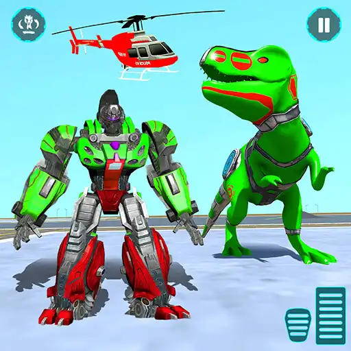 Play Dino Robot Car Transform War APK