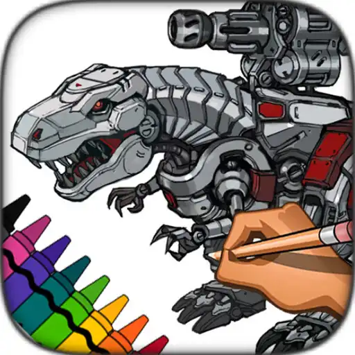 Play Dino Robot Coloring Pages APK