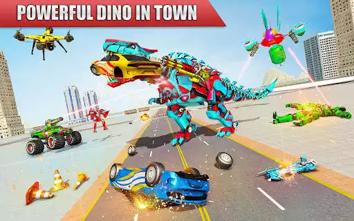 Play Dino Robot Game - Car Games  and enjoy Dino Robot Game - Car Games with UptoPlay
