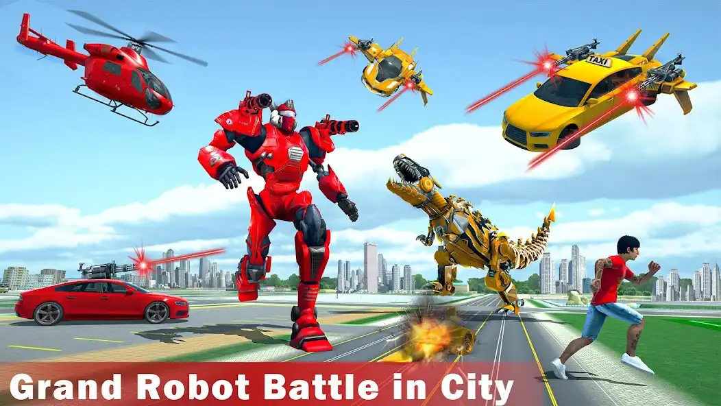 Play Dino Robot Rampage: Transform  and enjoy Dino Robot Rampage: Transform with UptoPlay