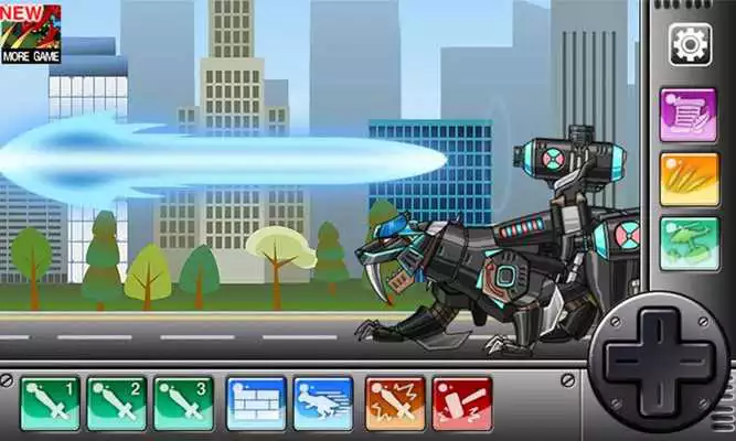 Play Dino Robot - Smilodon Black