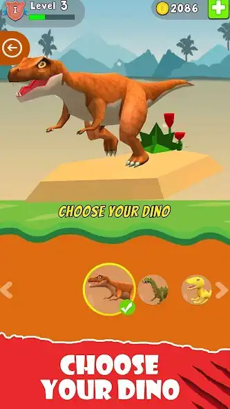 Play Dinosaur attack simulator 3D as an online game Dinosaur attack simulator 3D with UptoPlay