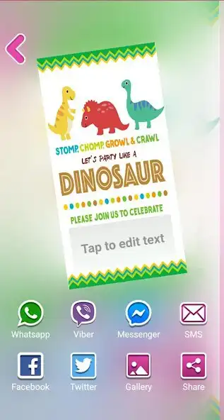 Play Dinosaur Birthday Invitations Maker  and enjoy Dinosaur Birthday Invitations Maker with UptoPlay