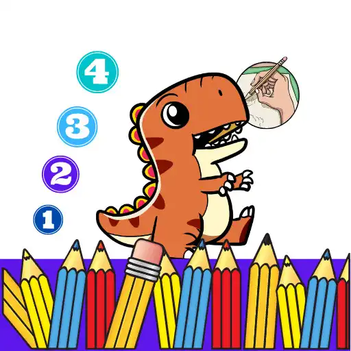 Play Dinosaur Color by Number APK
