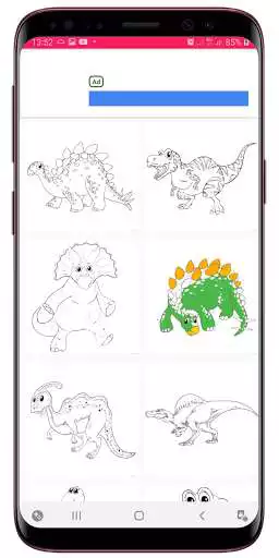 Play Dinosaur coloring Book as an online game Dinosaur coloring Book with UptoPlay