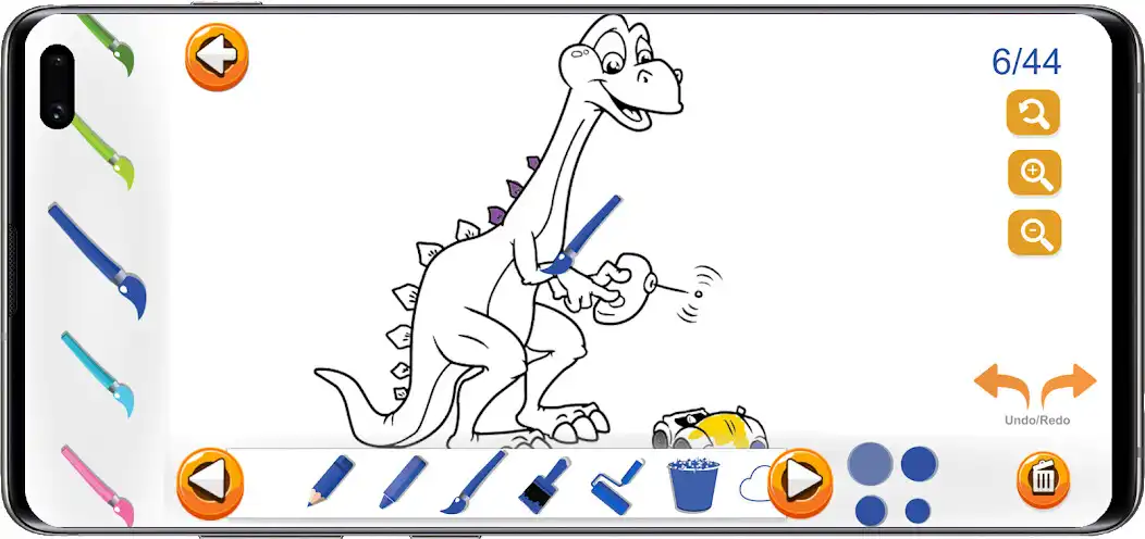 Play Dinosaur coloring books games as an online game Dinosaur coloring books games with UptoPlay