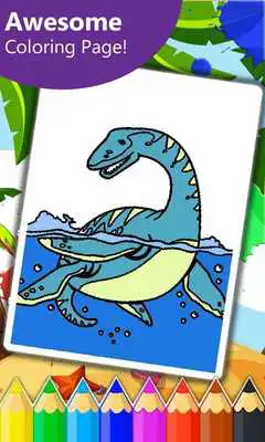 Play Dinosaur Coloring Page : Dino Coloring