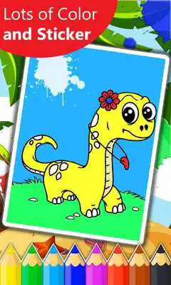Play Dinosaur Coloring Page : Dino Coloring