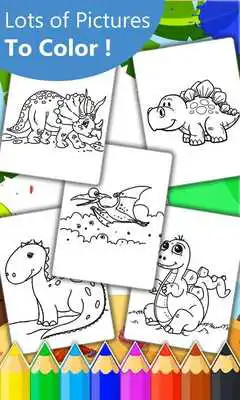 Play Dinosaur Coloring Page : Dino Coloring