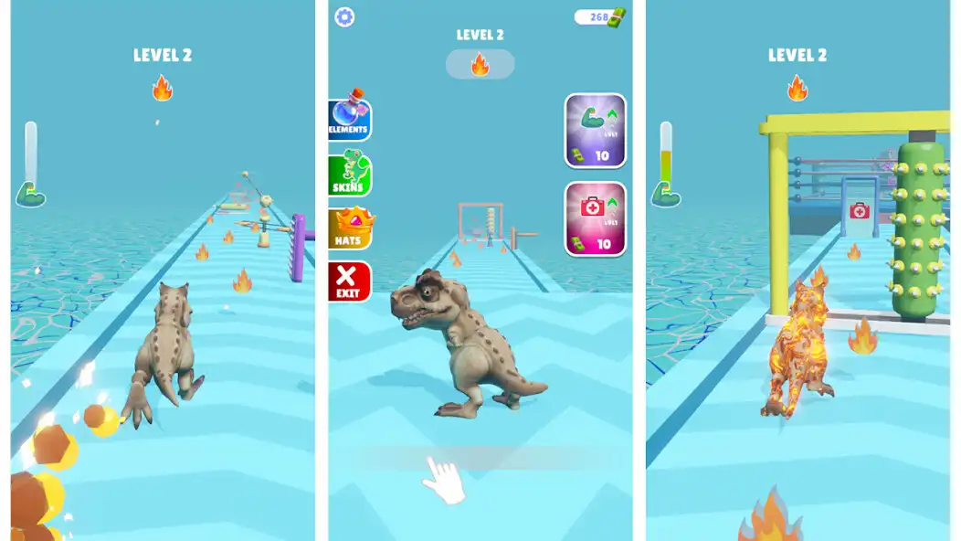 Dinosaur Evolution Run 3D online game with UptoPlay