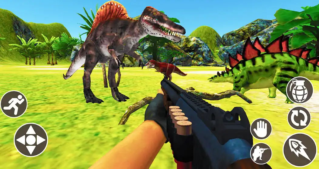 Play Dinosaur Hunt Challenge 2021: Safari Hunting  and enjoy Dinosaur Hunt Challenge 2021: Safari Hunting with UptoPlay