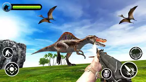 Play APK Dinosaur Hunter  and enjoy Dinosaur Hunter with UptoPlay com.mentors.jurassicworld.dinosaurhunting