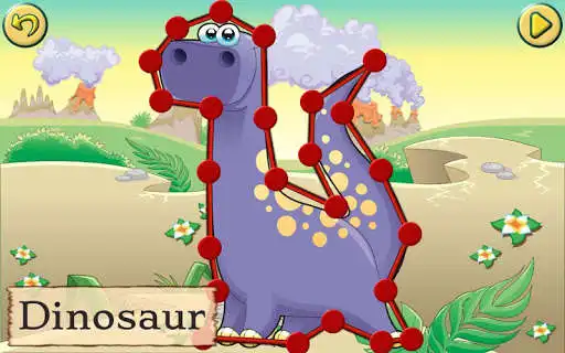 Play Dinosaur Kids Connect the Dots  and enjoy Dinosaur Kids Connect the Dots with UptoPlay