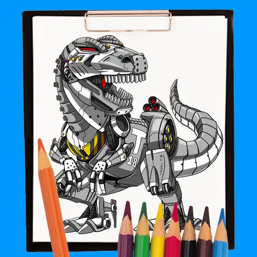 Play Dinosaur Robot Coloring Book APK Play Dinosaur Robot Coloring Book APK