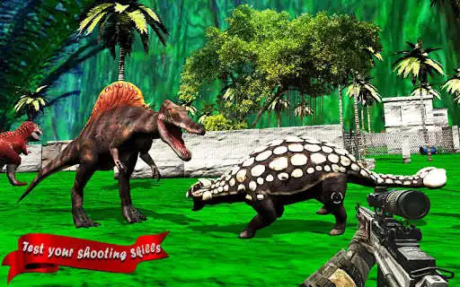 Play Dinosaur Shoot Fps Games as an online game Dinosaur Shoot Fps Games with UptoPlay