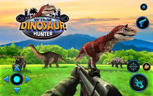 Play Dinosaurs Hunter 3D as an online game Dinosaurs Hunter 3D with UptoPlay