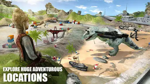 Play Dinosaur Sim 2019 as an online game Dinosaur Sim 2019 with UptoPlay