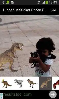 Play Dinosaur Sticker Photos Editor