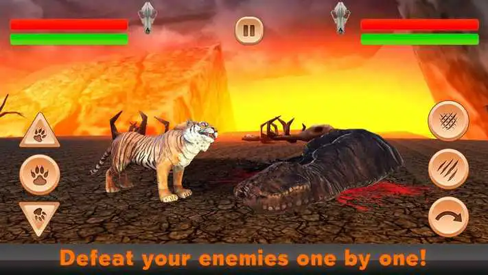 Play Dinosaur vs Tiger Kung Fu Fighting