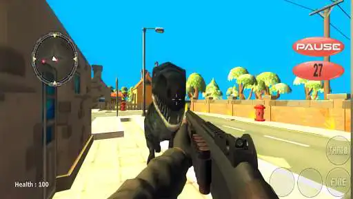 Play Dino Sniper Hunt City