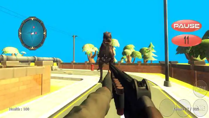 Play Dino Sniper Hunt City