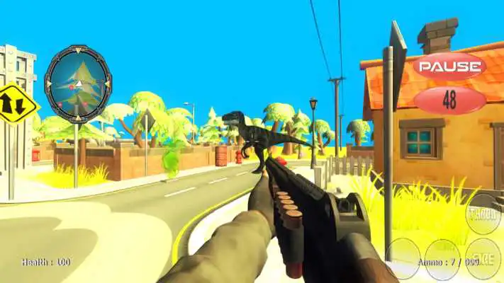 Play Dino Sniper Hunt City