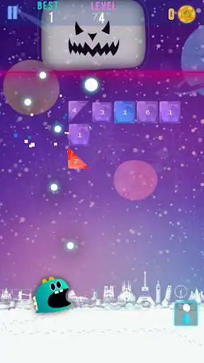 Play Dino Snow Balls: Bricks Breaker as an online game Dino Snow Balls: Bricks Breaker with UptoPlay