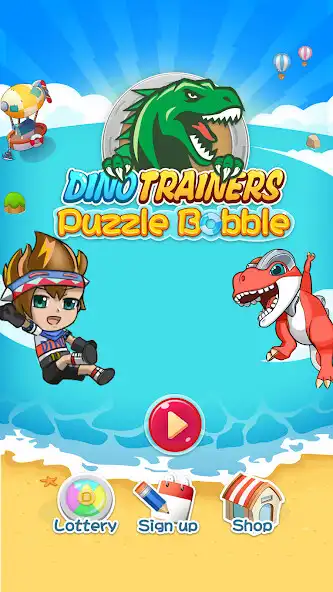 Play Dino trainers puzzle bobble as an online game Dino trainers puzzle bobble with UptoPlay