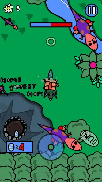 Play Dino Trample as an online game Dino Trample with UptoPlay