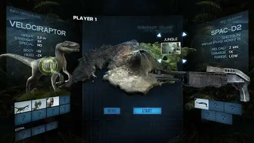 Play Dino VR Shooter: dinosaurs VR games as an online game Dino VR Shooter: dinosaurs VR games with UptoPlay