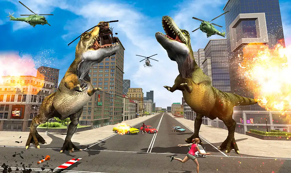 Play Dino Vs Kong Rampage Simulator as an online game Dino Vs Kong Rampage Simulator with UptoPlay