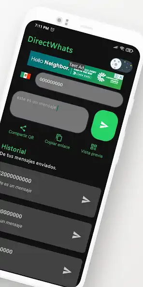Play DirectWhats - WhatsApp sin guardar el número as an online game DirectWhats - WhatsApp sin guardar el número with UptoPlay