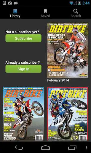 Play APK DIRT BIKE MAGAZINE  and enjoy DIRT BIKE MAGAZINE with UptoPlay com.texterity.android.DirtBikeMagazine