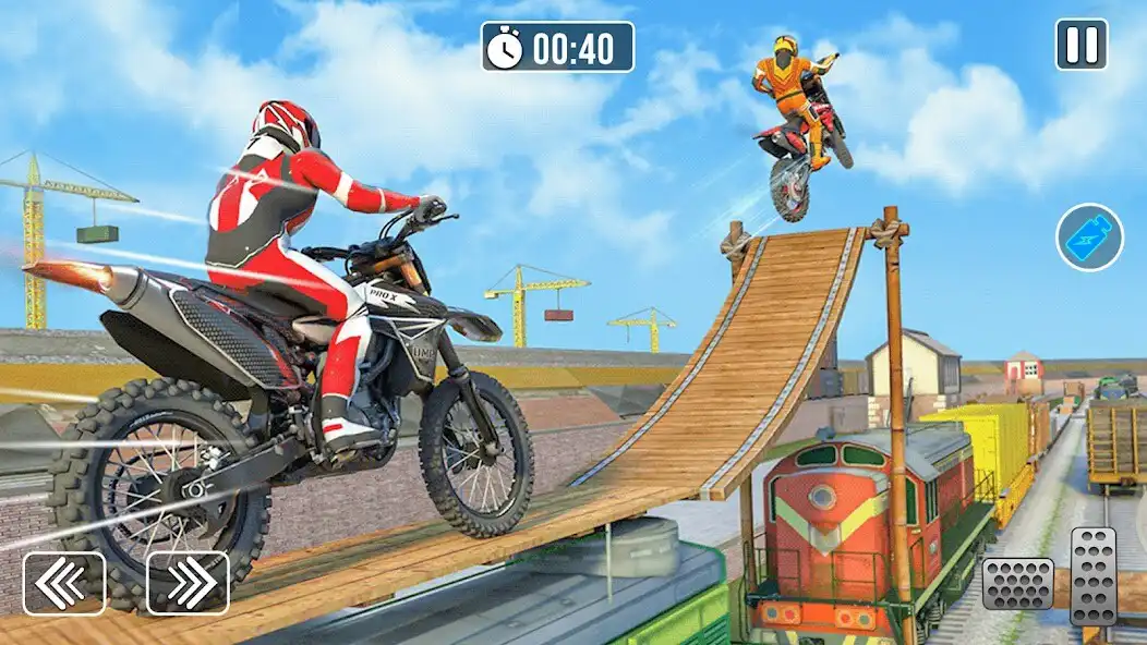 Play Dirt Bike: Stunt Racing 2023 as an online game Dirt Bike: Stunt Racing 2023 with UptoPlay