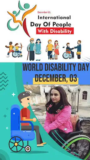 Play Disability Day Photo Frame as an online game Disability Day Photo Frame with UptoPlay