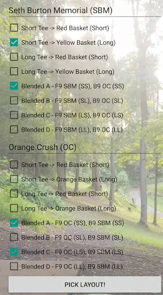 Play Disc Golf Course Layout Picker as an online game Disc Golf Course Layout Picker with UptoPlay