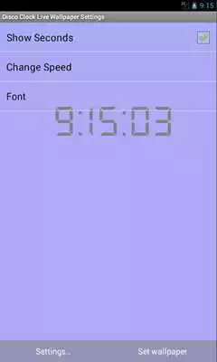Play Disco Clock Live Wallpaper