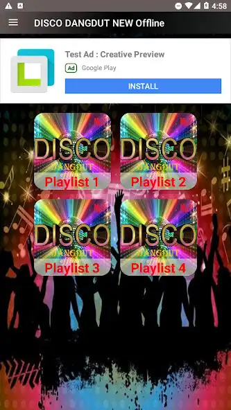 Play Disco Dangdut Mp3 Offline as an online game Disco Dangdut Mp3 Offline with UptoPlay