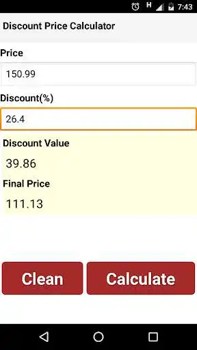 Play Discount Calculator - how to calculate percentage  and enjoy Discount Calculator - how to calculate percentage with UptoPlay