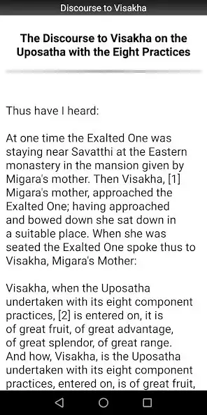 Play Discourse to Visakha Sutta as an online game Discourse to Visakha Sutta with UptoPlay