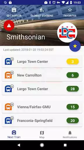 Play APK District Commuter - DC Metro Rail Info  and enjoy District Commuter - DC Metro Rail Info with UptoPlay com.districtcommuter.www