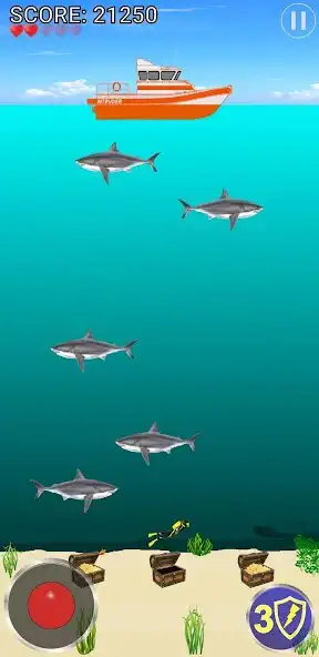 Play Diver Down  -  Scuba Diving Treasure Arcade Game as an online game Diver Down  -  Scuba Diving Treasure Arcade Game with UptoPlay
